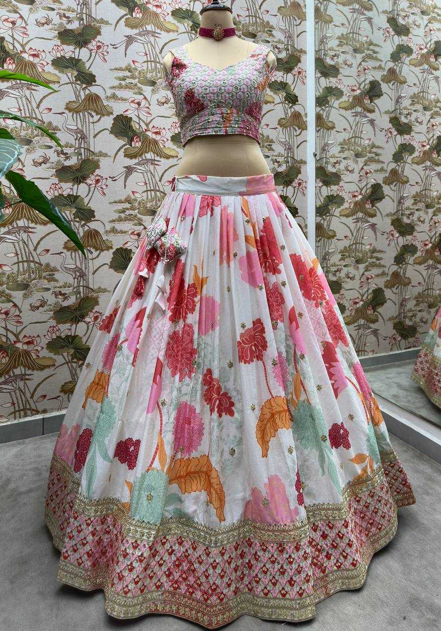 Ynf Chinon KESH533 5081 Lehengas Wholesale Fancy Lehenga Embroidered Lehenga Lehenga For Engagement Sequins Lehenga Manufacturer