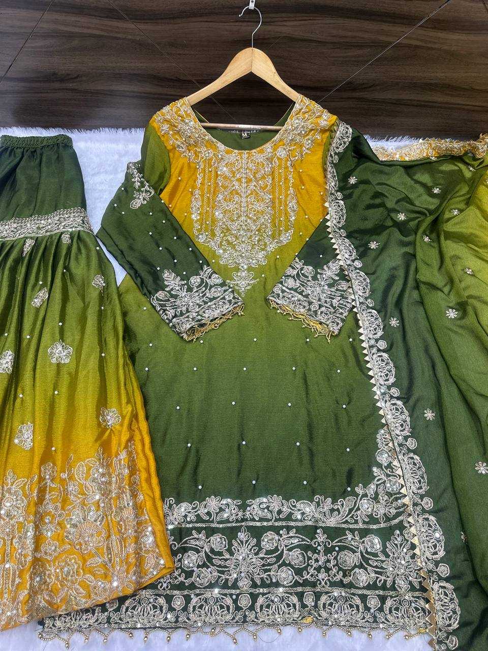 Ynf Chinon KESH533 5091 Suits & Dresses Wholesale Ladies Suits Sharara Salwar Suits Embroidery Suits Wedding Suits Manufacturer