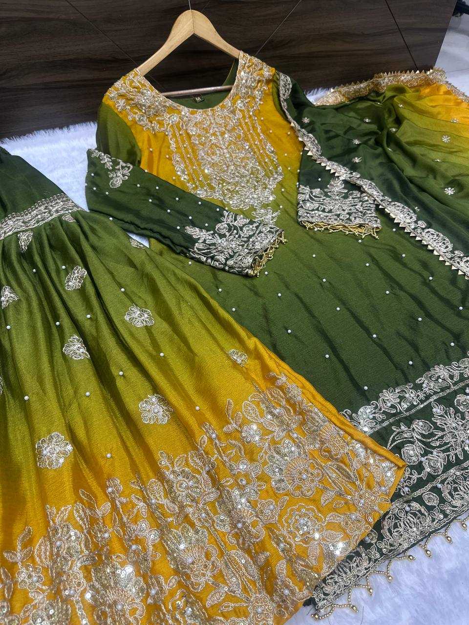 Ynf Chinon KESH533 5091 Suits & Dresses Wholesale Ladies Suits Sharara Salwar Suits Embroidery Suits Wedding Suits Manufacturer