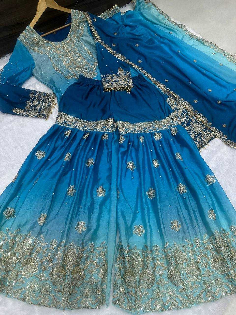 Ynf Chinon KESH533 5091 Suits & Dresses Wholesale Ladies Suits Sharara Salwar Suits Embroidery Suits Wedding Suits Manufacturer