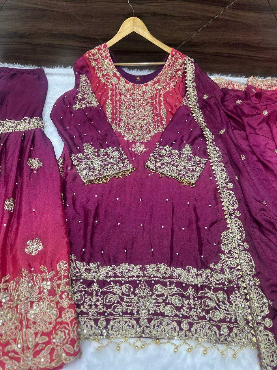Ynf Chinon KESH533 5091 Suits & Dresses Wholesale Ladies Suits Sharara Salwar Suits Embroidery Suits Wedding Suits Manufacturer