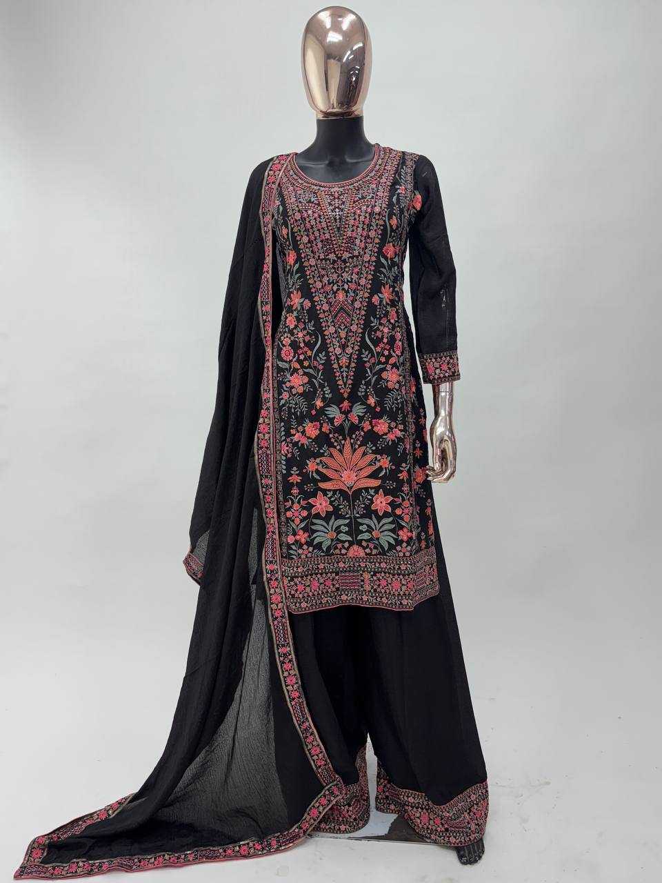Ynf Chinon KESH546 1199 Suits & Dresses Wholesale Sharara Salwar Suits Manufacturer