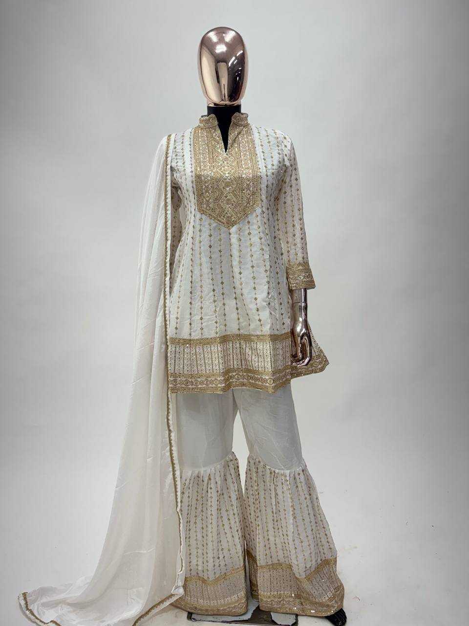 Ynf Chinon KESH546 1220 Suits & Dresses Wholesale Palazzo Suit Designer Suits Manufacturer