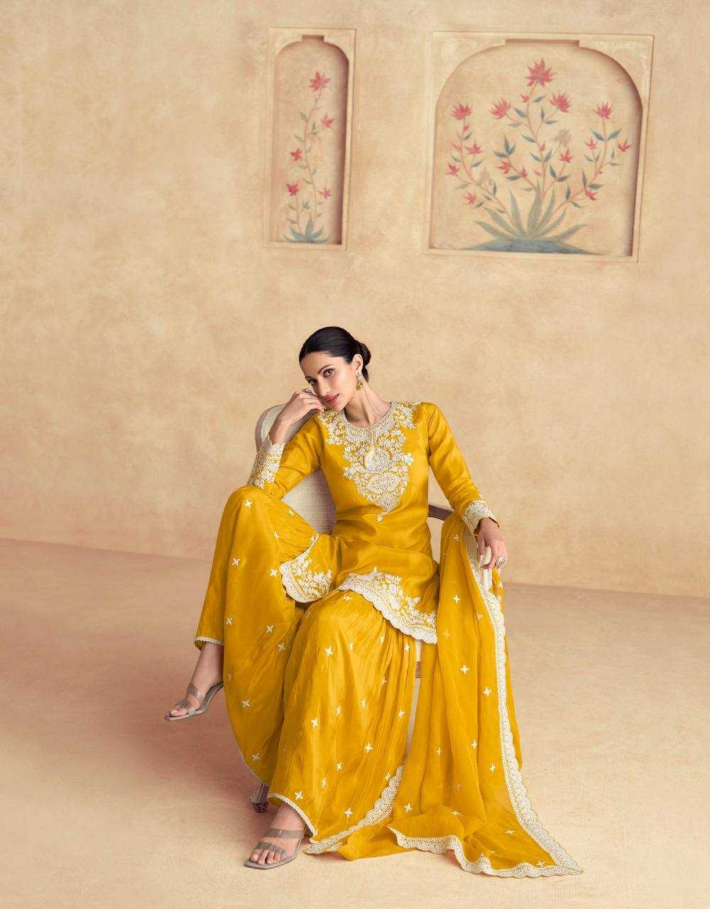 Ynf Chinon KESH546 1243 Suits & Dresses Wedding Collections Wholesale Palazzo Suit Haldi Outfits Manufacturer
