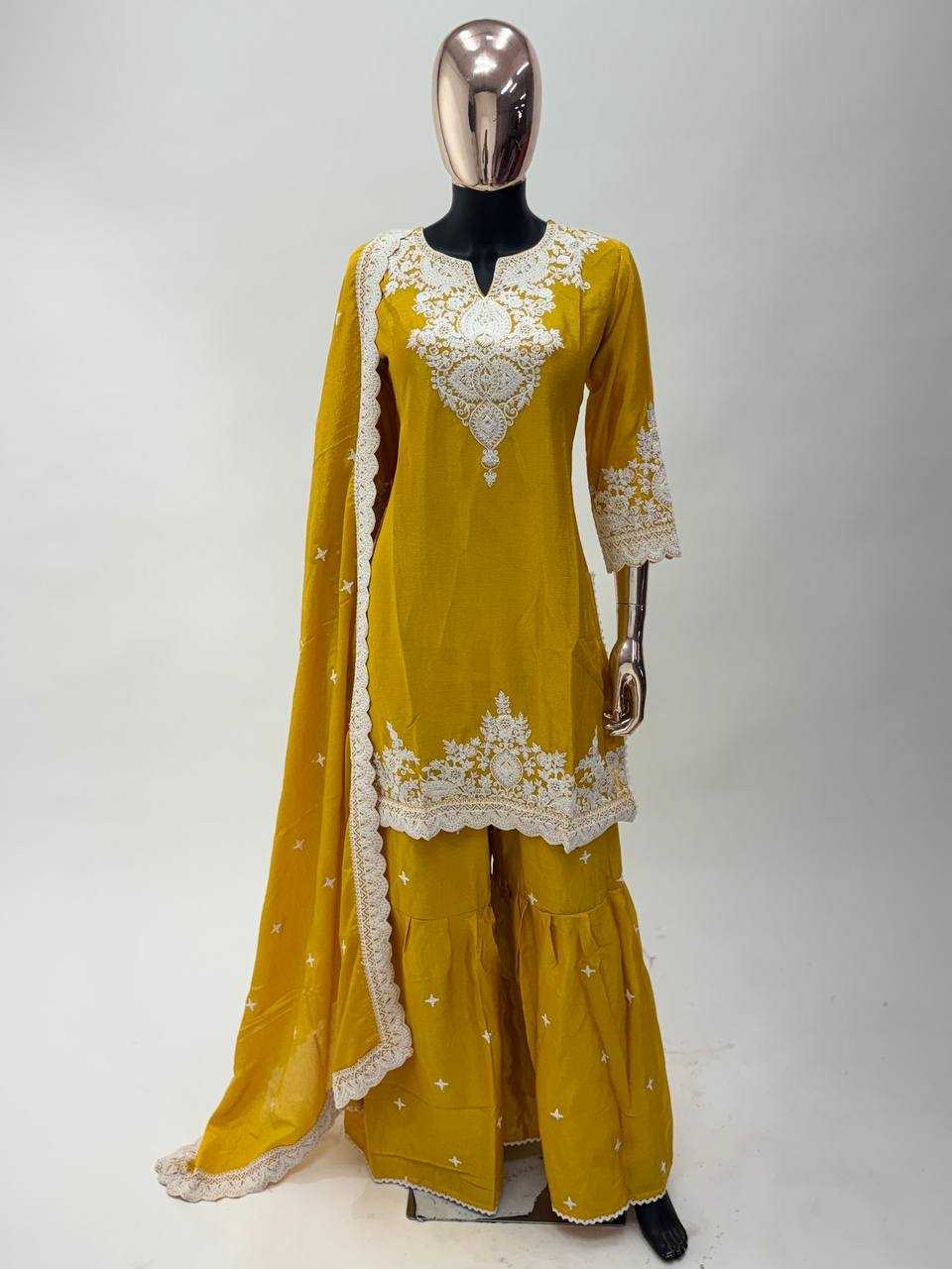 Ynf Chinon KESH546 1243 Suits & Dresses Wedding Collections Wholesale Palazzo Suit Haldi Outfits Manufacturer