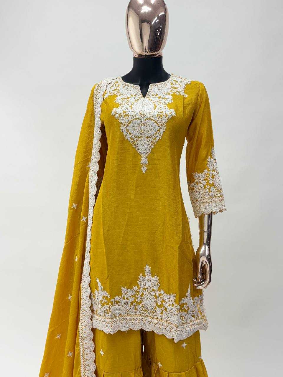 Ynf Chinon KESH546 1243 Suits & Dresses Wedding Collections Wholesale Palazzo Suit Haldi Outfits Manufacturer