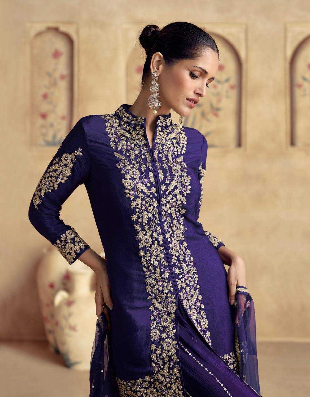 Ynf Chinon KESH546 1245 Suits & Dresses Wholesale Sharara Salwar Suits Embroidery Suits Manufacturer