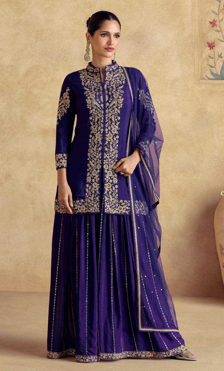 Ynf Chinon KESH546 1245 Suits & Dresses Wholesale Sharara Salwar Suits Embroidery Suits Manufacturer