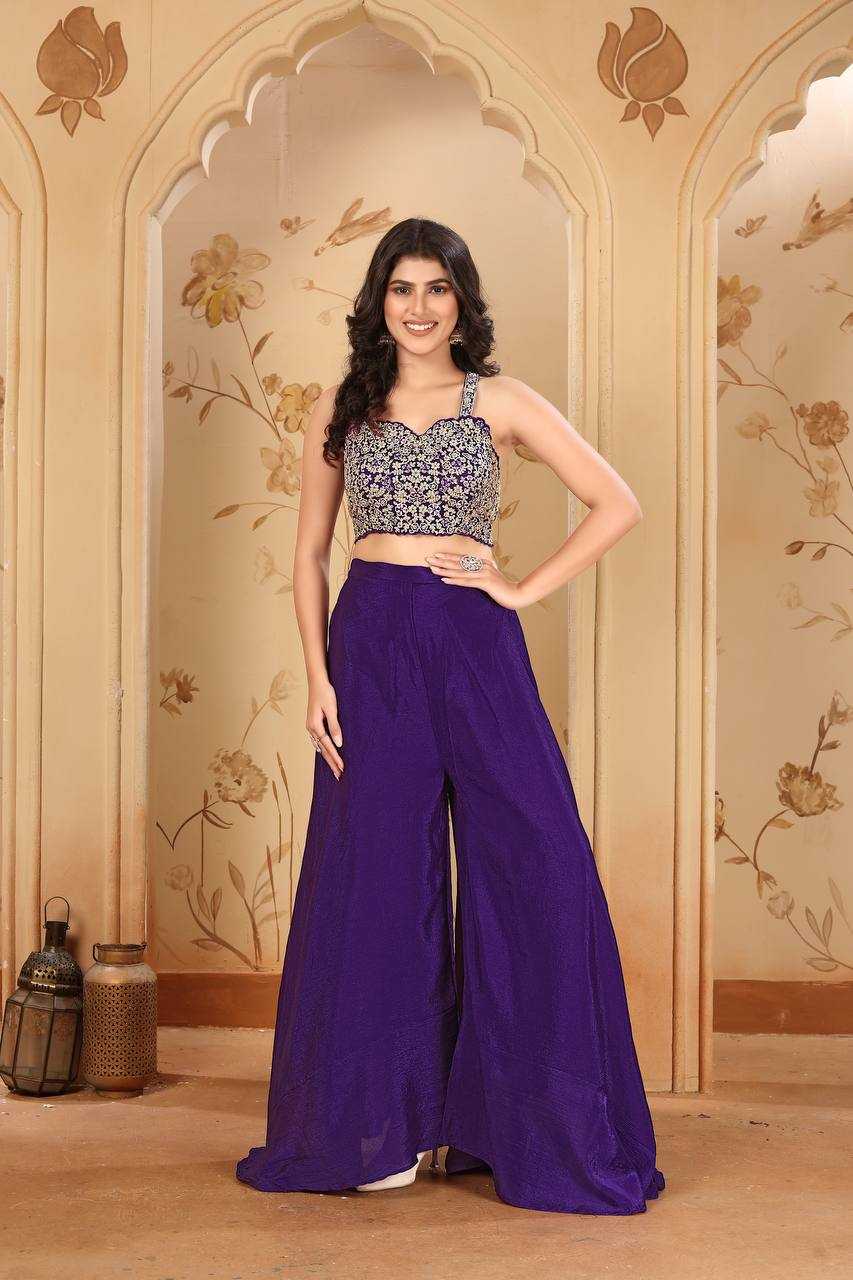 Ynf Chinon KESH546 1248 Suits & Dresses Wholesale Indo Western Dresses Embroidery Suits Manufacturer
