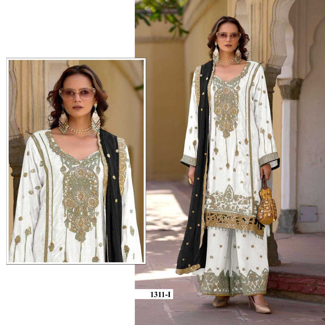 Ynf Chinon RIN197 4878 Suits & Dresses Wholesale Embroidery Suits Party wear suits Designer Suits Manufacturer