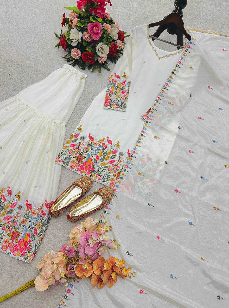 Ynf Chinon Silk KESH506 1211 Suits & Dresses Wholesale Sharara Salwar Suits Party wear suits Manufacturer