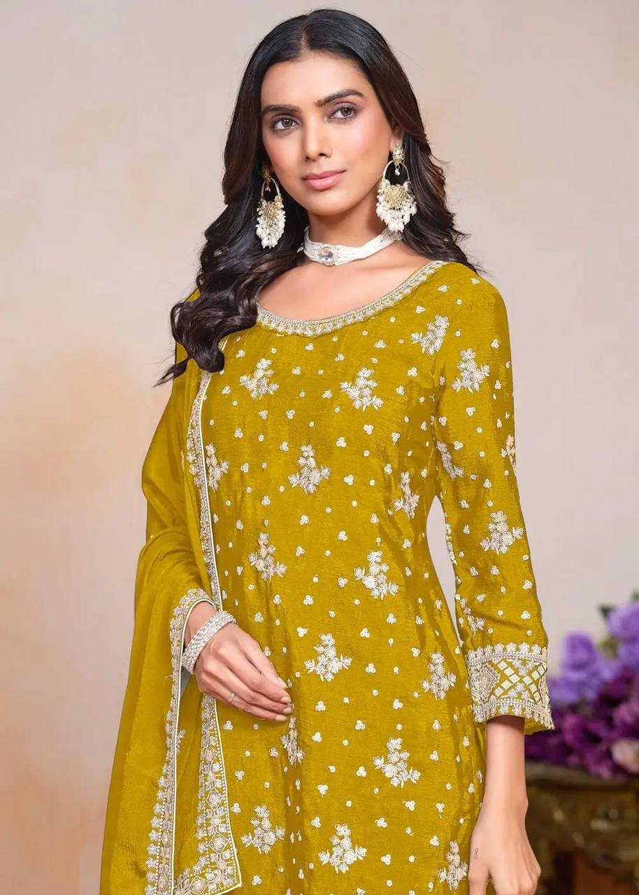 Ynf Chinon Silk KESH533 5066 Suits & Dresses Wholesale Sharara Salwar Suits Embroidery Suits Party Wear Dresses Manufacturer