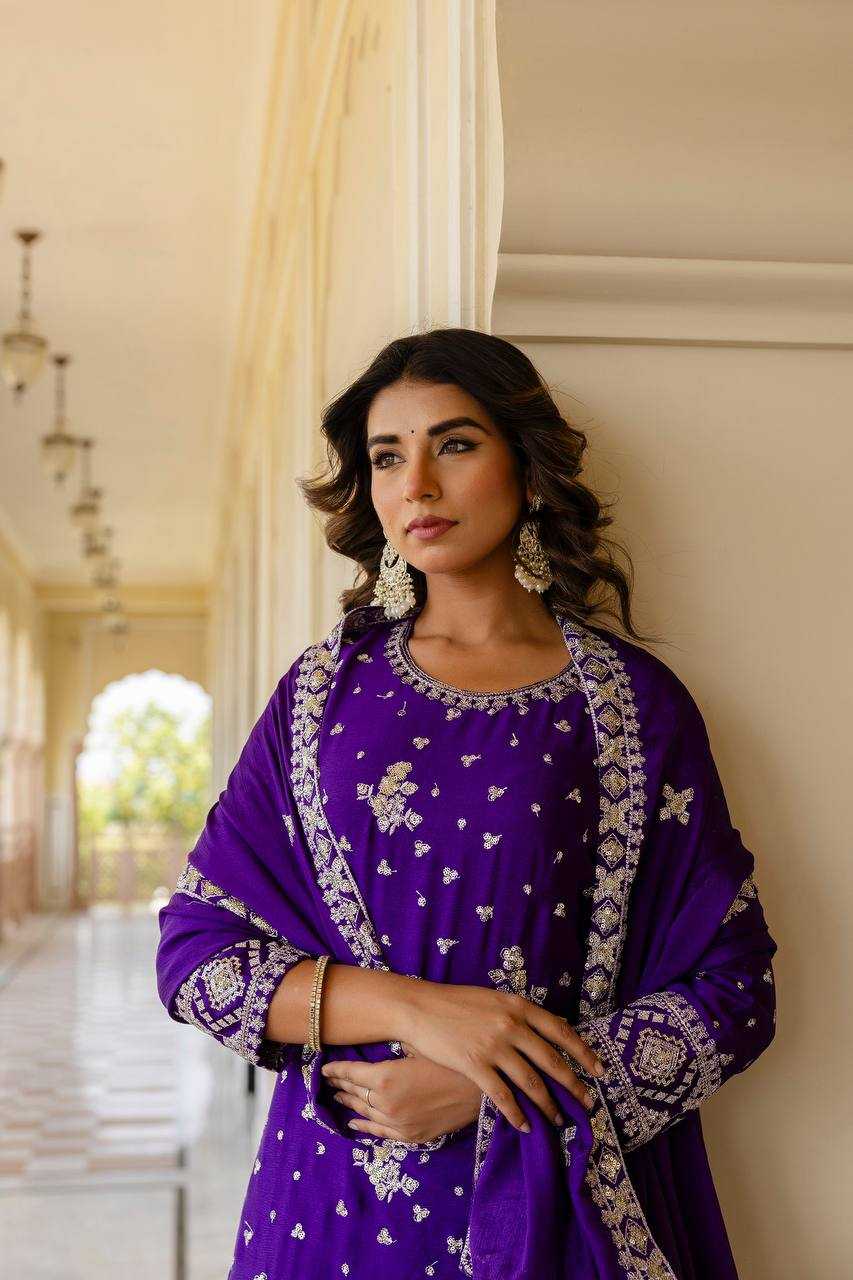 Ynf Chinon Silk KESH533 5066 Suits & Dresses Wholesale Sharara Salwar Suits Embroidery Suits Party Wear Dresses Manufacturer