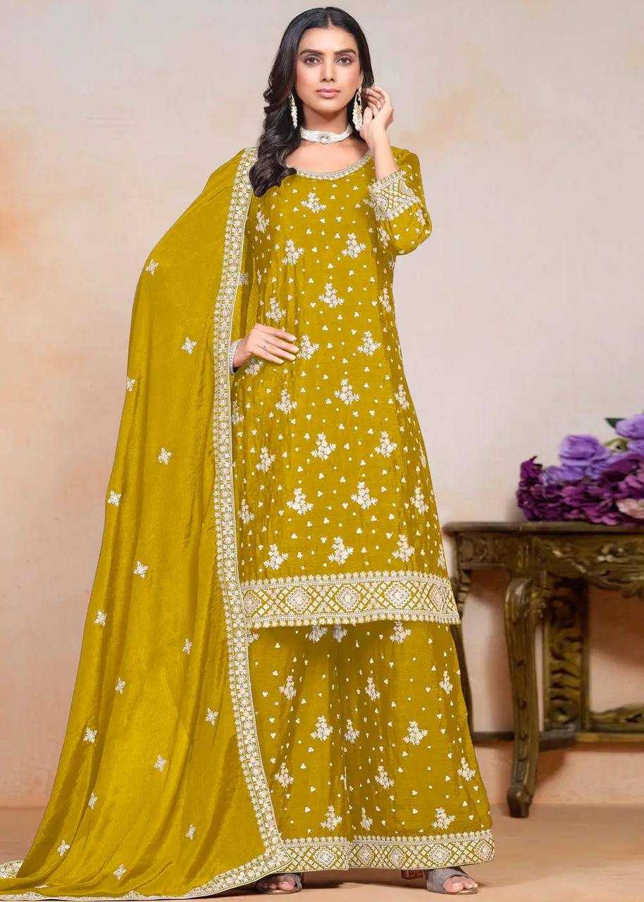 Ynf Chinon Silk KESH533 5066 Suits & Dresses Wholesale Sharara Salwar Suits Embroidery Suits Party Wear Dresses Manufacturer