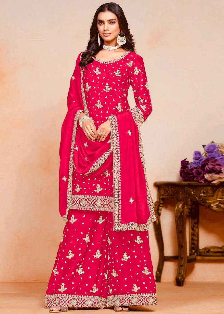 Ynf Chinon Silk KESH533 5066 Suits & Dresses Wholesale Sharara Salwar Suits Embroidery Suits Party Wear Dresses Manufacturer