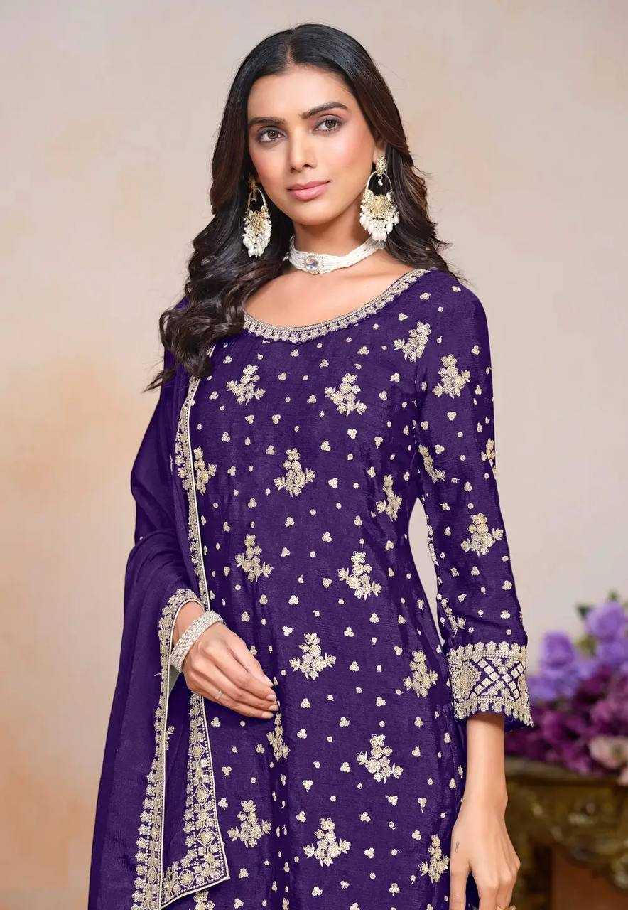Ynf Chinon Silk KESH533 5066 Suits & Dresses Wholesale Sharara Salwar Suits Embroidery Suits Party Wear Dresses Manufacturer