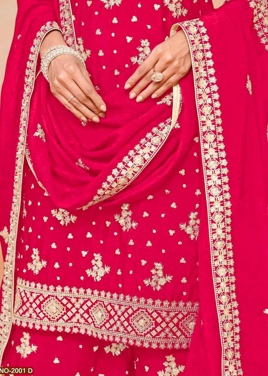 Ynf Chinon Silk KESH533 5066 Suits & Dresses Wholesale Sharara Salwar Suits Embroidery Suits Party Wear Dresses Manufacturer