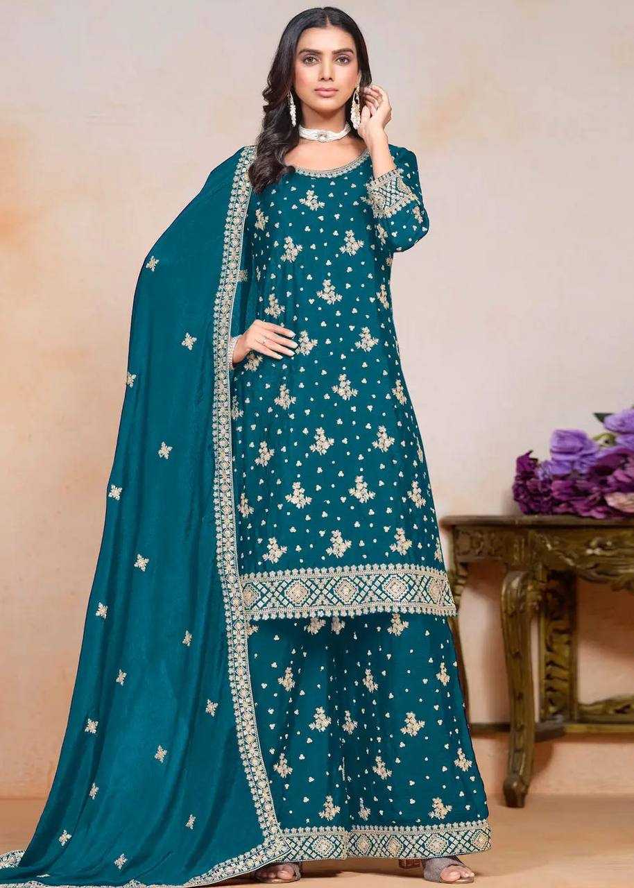 Ynf Chinon Silk KESH533 5066 Suits & Dresses Wholesale Sharara Salwar Suits Embroidery Suits Party Wear Dresses Manufacturer