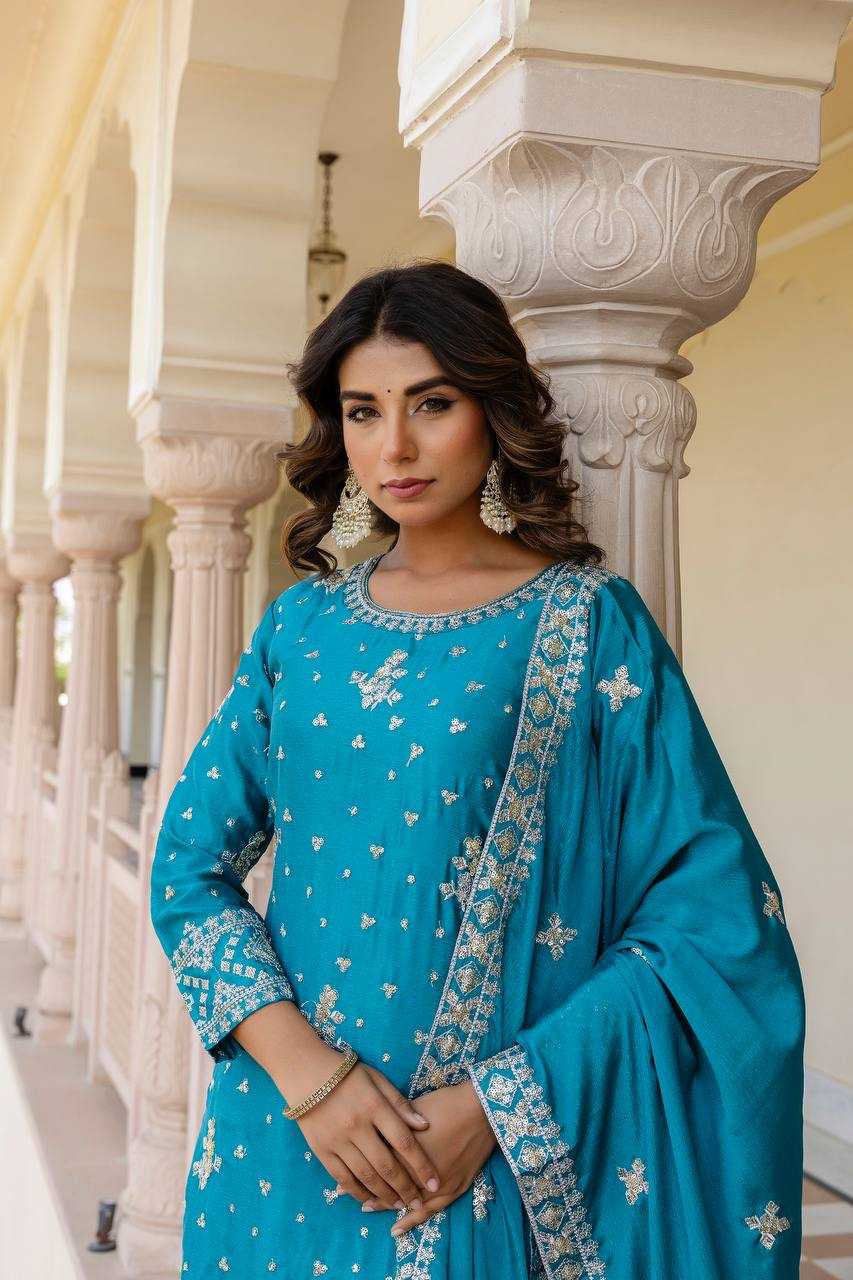 Ynf Chinon Silk KESH533 5066 Suits & Dresses Wholesale Sharara Salwar Suits Embroidery Suits Party Wear Dresses Manufacturer
