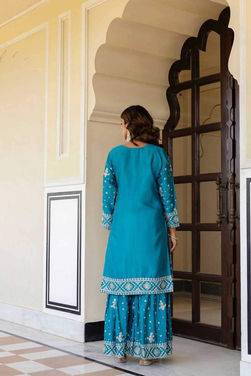 Ynf Chinon Silk KESH533 5066 Suits & Dresses Wholesale Sharara Salwar Suits Embroidery Suits Party Wear Dresses Manufacturer
