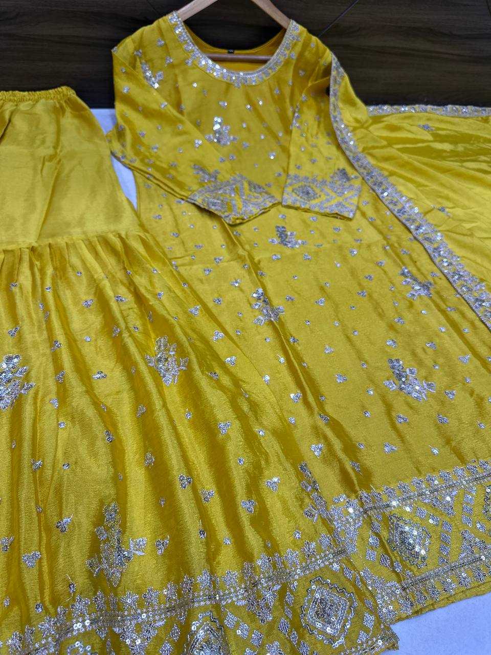 Ynf Chinon Silk KESH533 5066 Suits & Dresses Wholesale Sharara Salwar Suits Embroidery Suits Party Wear Dresses Manufacturer