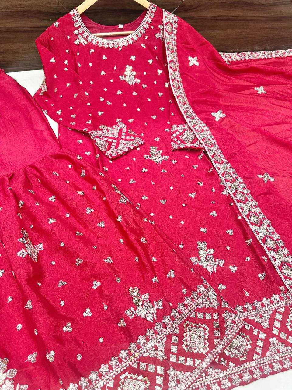 Ynf Chinon Silk KESH533 5066 Suits & Dresses Wholesale Sharara Salwar Suits Embroidery Suits Party Wear Dresses Manufacturer