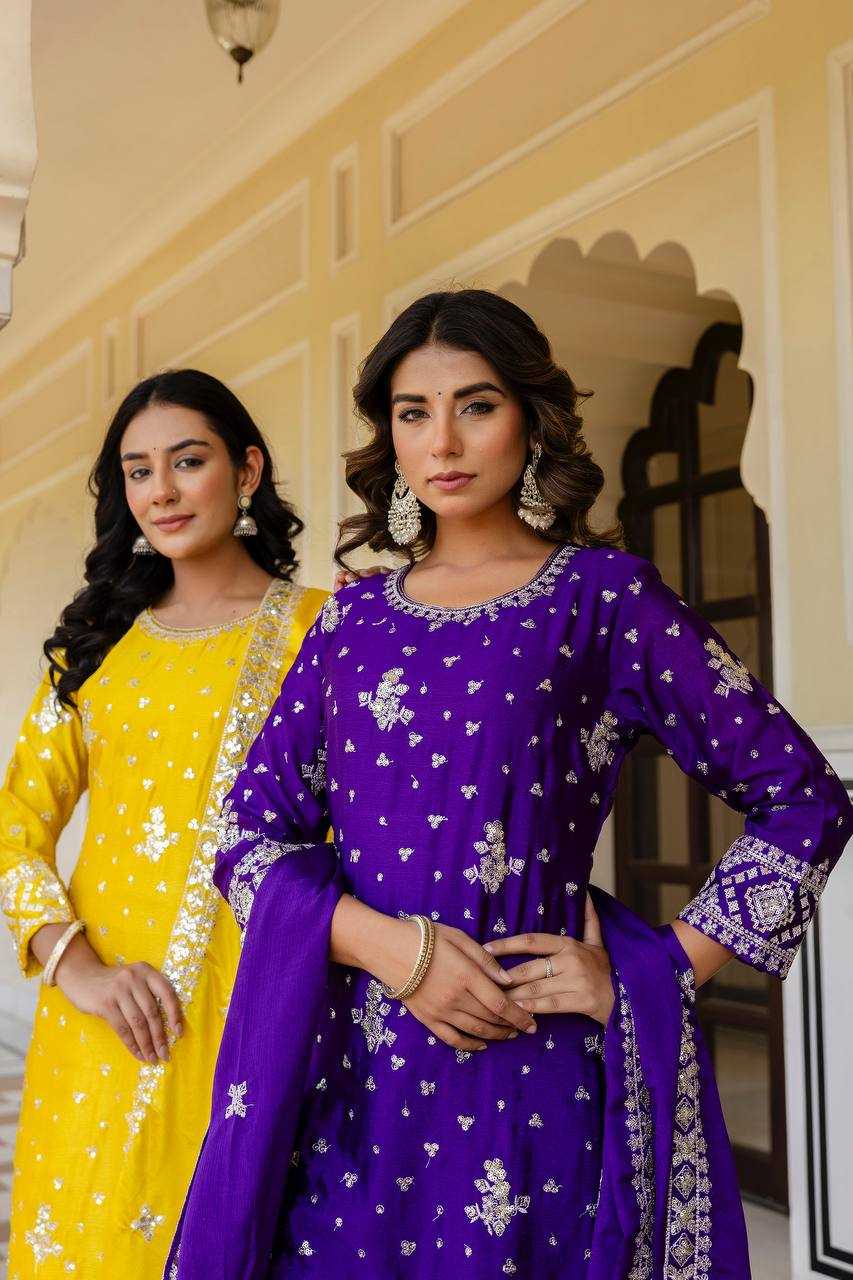 Ynf Chinon Silk KESH533 5066 Suits & Dresses Wholesale Sharara Salwar Suits Embroidery Suits Party Wear Dresses Manufacturer