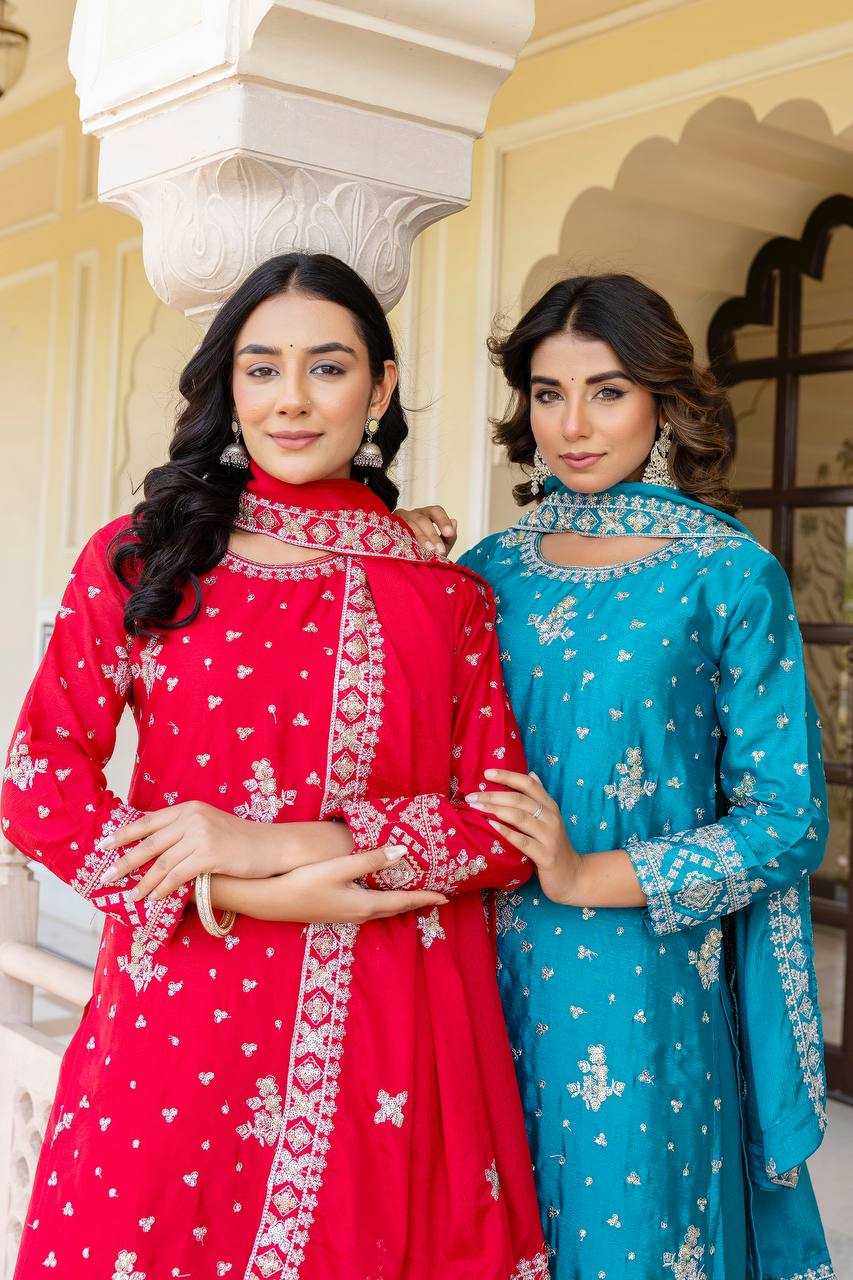Ynf Chinon Silk KESH533 5066 Suits & Dresses Wholesale Sharara Salwar Suits Embroidery Suits Party Wear Dresses Manufacturer