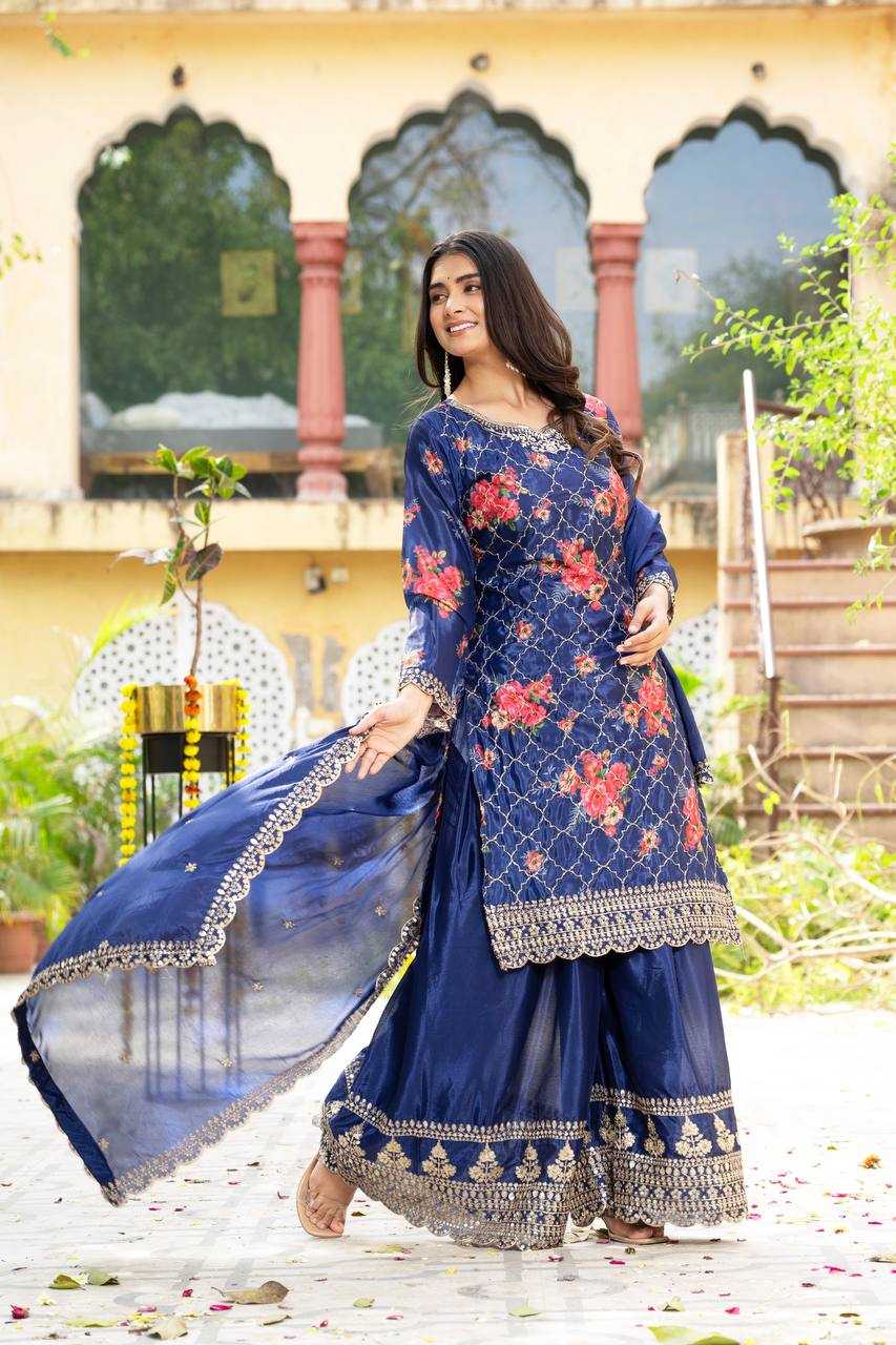 Ynf Chinon Silk KESH533 5085 Suits & Dresses Wholesale Ladies Suits Embroidery Suits Party Wear Dresses Manufacturer