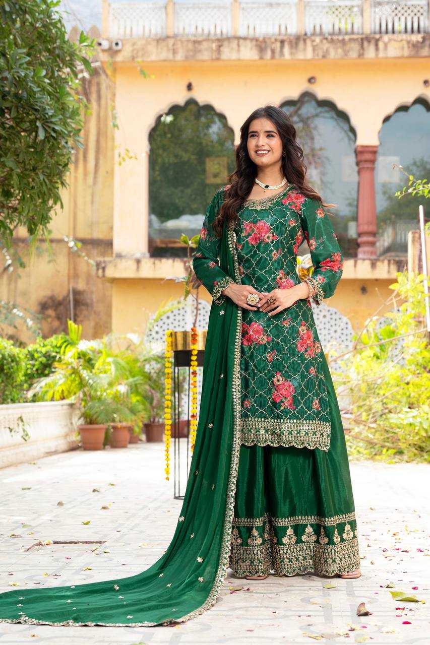 Ynf Chinon Silk KESH533 5085 Suits & Dresses Wholesale Ladies Suits Embroidery Suits Party Wear Dresses Manufacturer