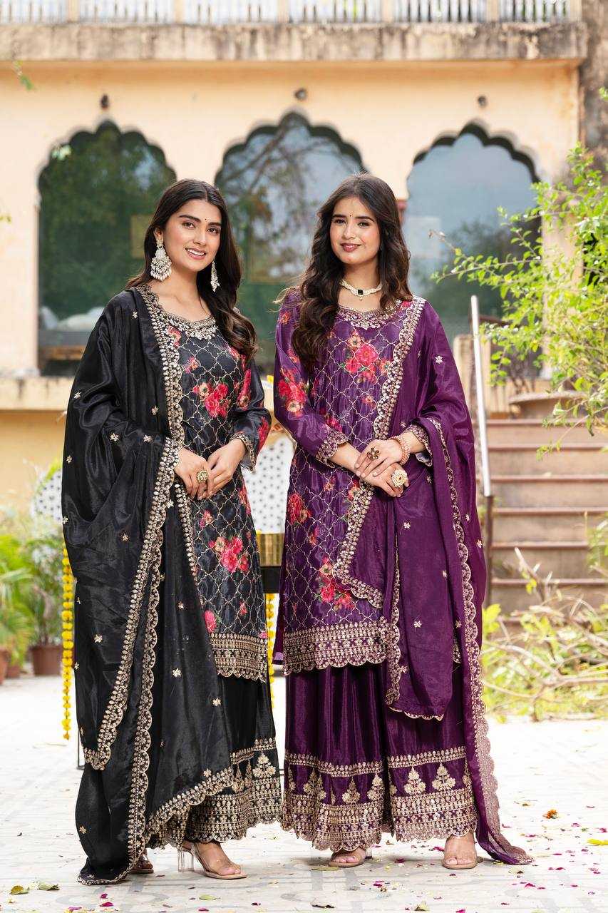 Ynf Chinon Silk KESH533 5085 Suits & Dresses Wholesale Ladies Suits Embroidery Suits Party Wear Dresses Manufacturer