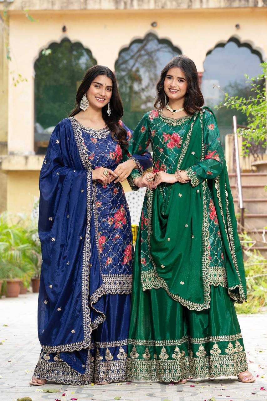 Ynf Chinon Silk KESH533 5085 Suits & Dresses Wholesale Ladies Suits Embroidery Suits Party Wear Dresses Manufacturer