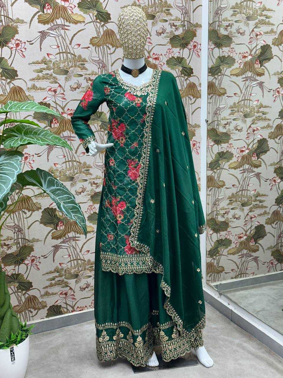 Ynf Chinon Silk KESH533 5085 Suits & Dresses Wholesale Ladies Suits Embroidery Suits Party Wear Dresses Manufacturer