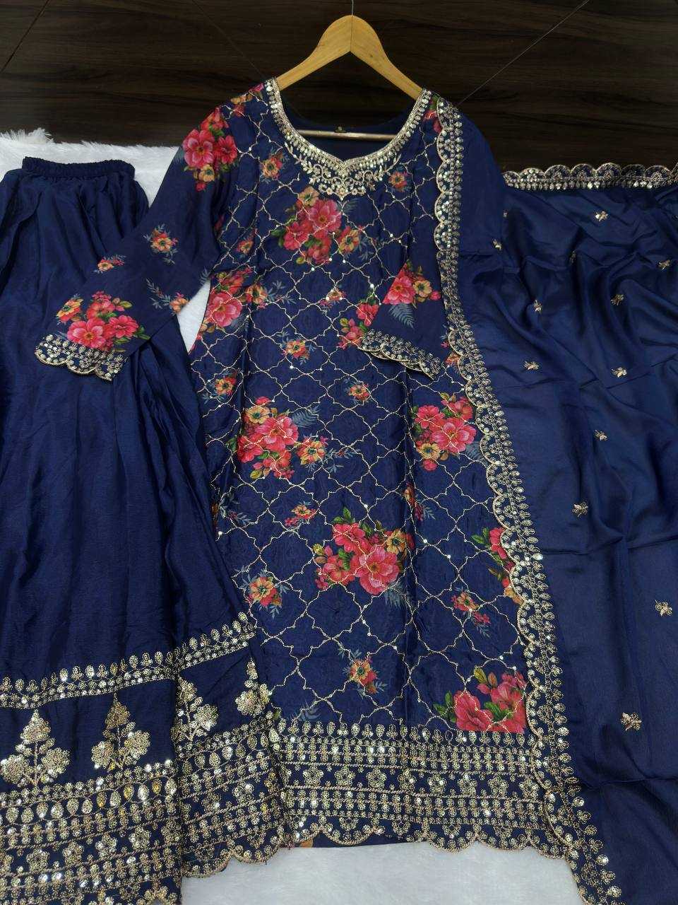 Ynf Chinon Silk KESH533 5085 Suits & Dresses Wholesale Ladies Suits Embroidery Suits Party Wear Dresses Manufacturer