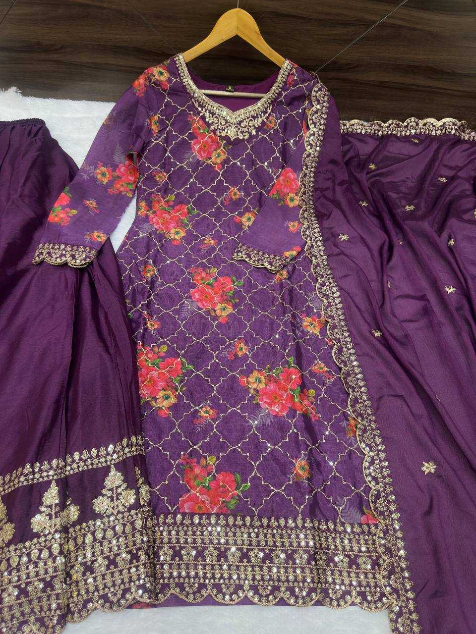 Ynf Chinon Silk KESH533 5085 Suits & Dresses Wholesale Ladies Suits Embroidery Suits Party Wear Dresses Manufacturer