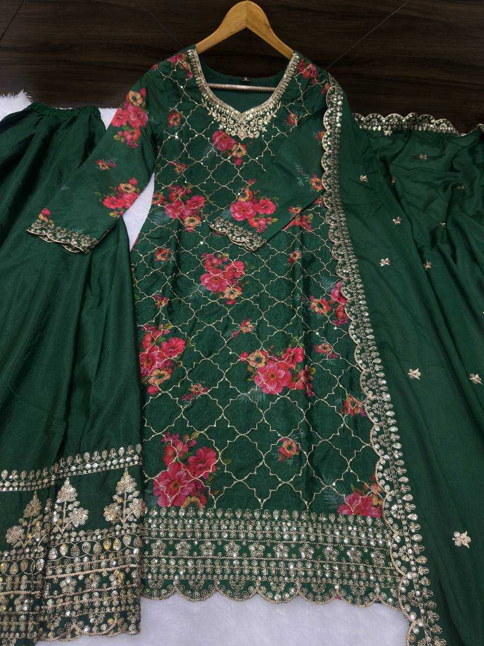 Ynf Chinon Silk KESH533 5085 Suits & Dresses Wholesale Ladies Suits Embroidery Suits Party Wear Dresses Manufacturer