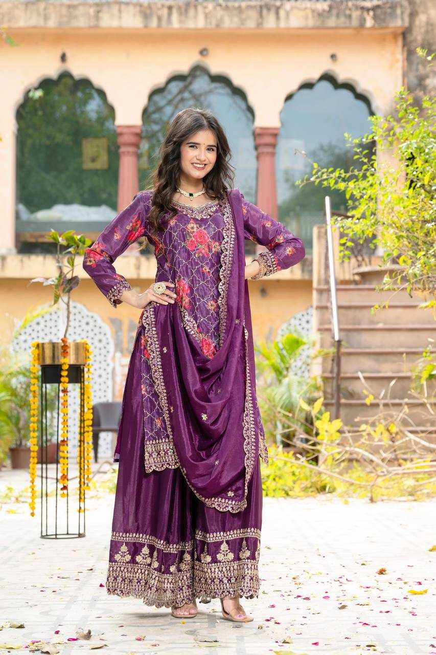 Ynf Chinon Silk KESH533 5085 Suits & Dresses Wholesale Ladies Suits Embroidery Suits Party Wear Dresses Manufacturer
