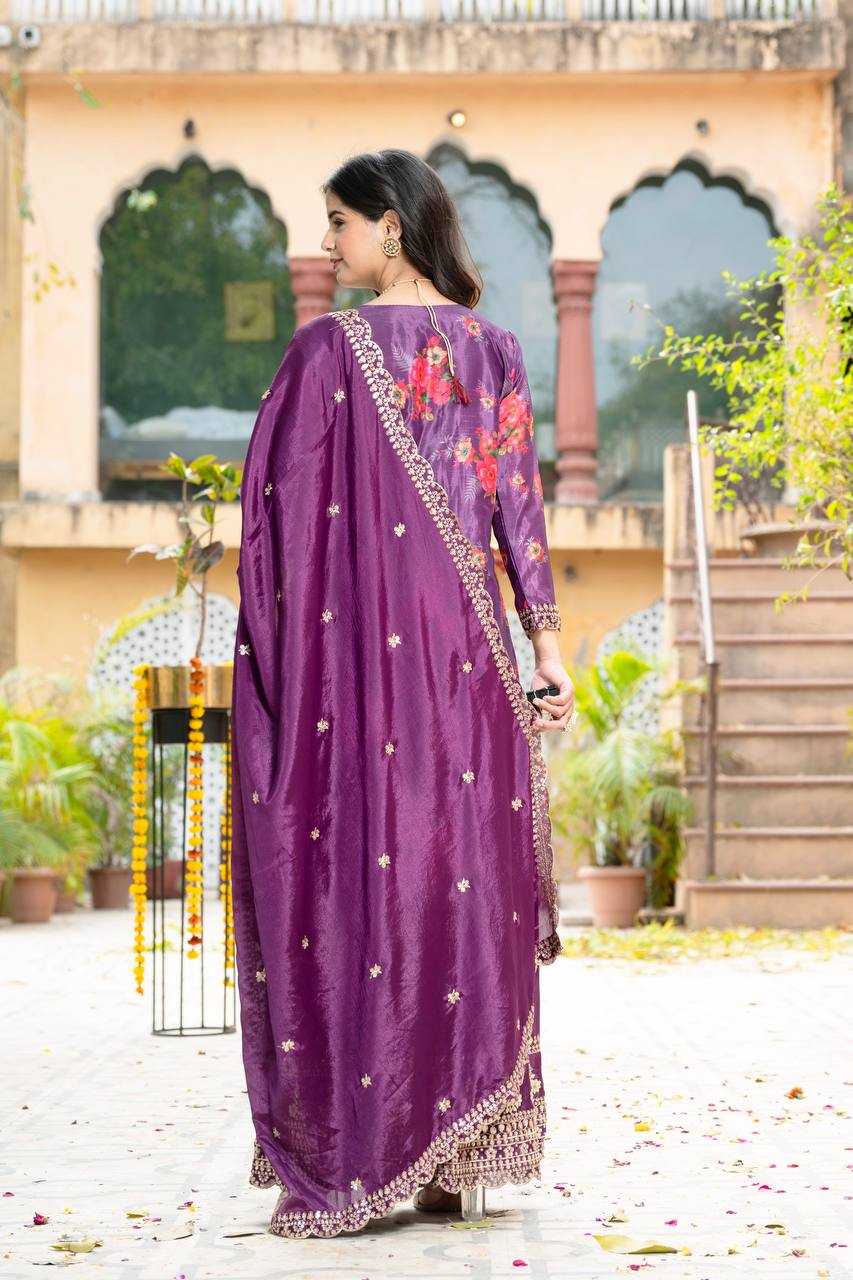 Ynf Chinon Silk KESH533 5085 Suits & Dresses Wholesale Ladies Suits Embroidery Suits Party Wear Dresses Manufacturer