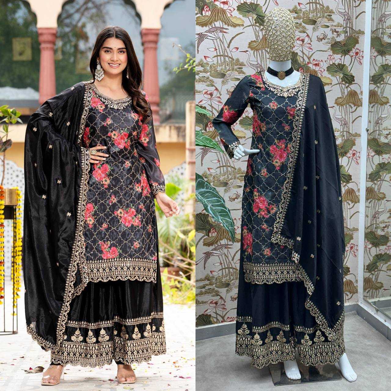Ynf Chinon Silk KESH533 5085 Suits & Dresses Wholesale Ladies Suits Embroidery Suits Party Wear Dresses Manufacturer