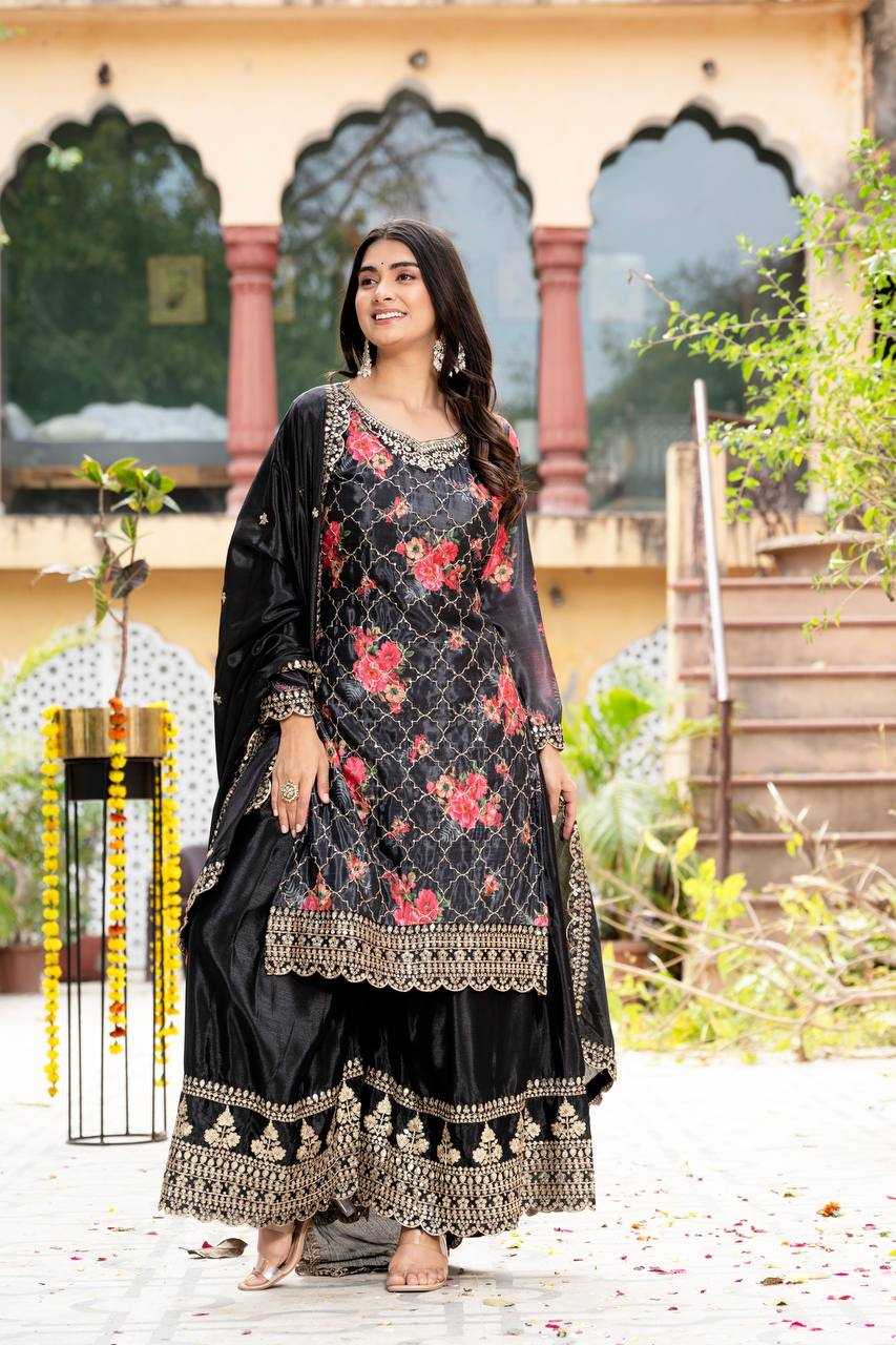 Ynf Chinon Silk KESH533 5085 Suits & Dresses Wholesale Ladies Suits Embroidery Suits Party Wear Dresses Manufacturer