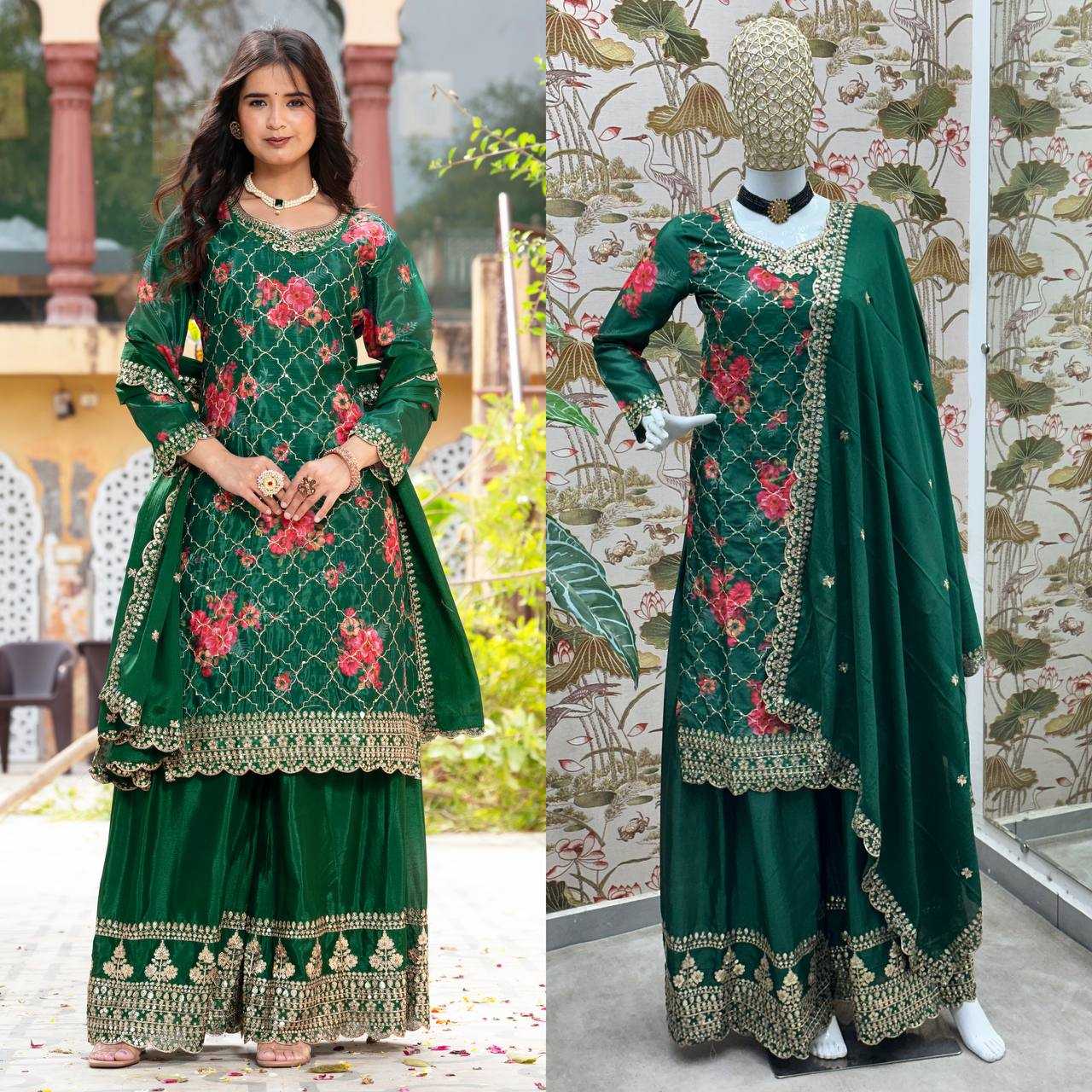 Ynf Chinon Silk KESH533 5085 Suits & Dresses Wholesale Ladies Suits Embroidery Suits Party Wear Dresses Manufacturer