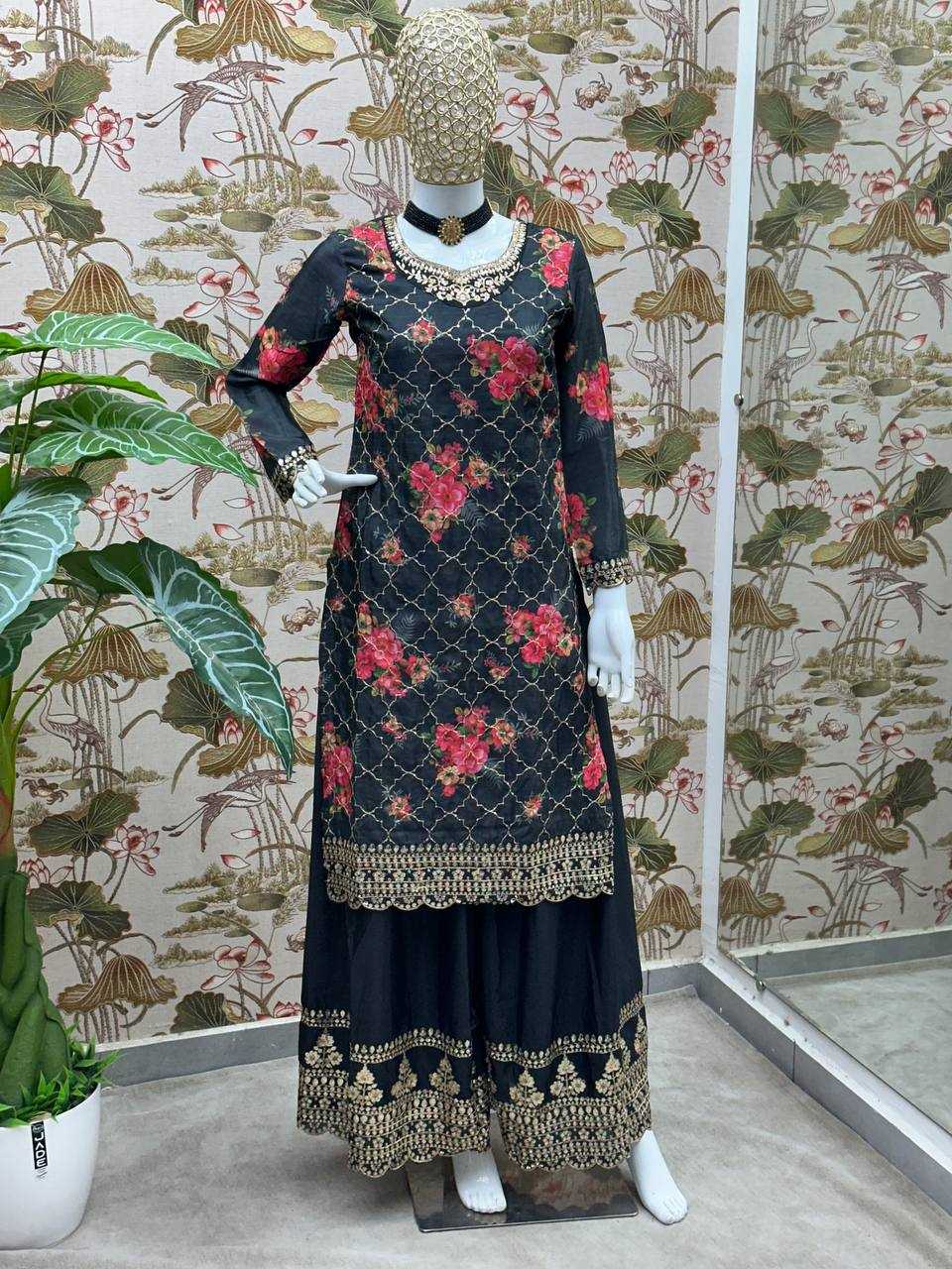 Ynf Chinon Silk KESH533 5085 Suits & Dresses Wholesale Ladies Suits Embroidery Suits Party Wear Dresses Manufacturer