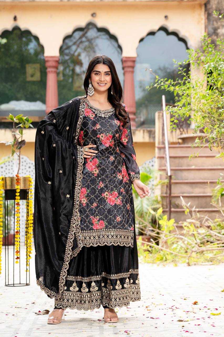 Ynf Chinon Silk KESH533 5085 Suits & Dresses Wholesale Ladies Suits Embroidery Suits Party Wear Dresses Manufacturer