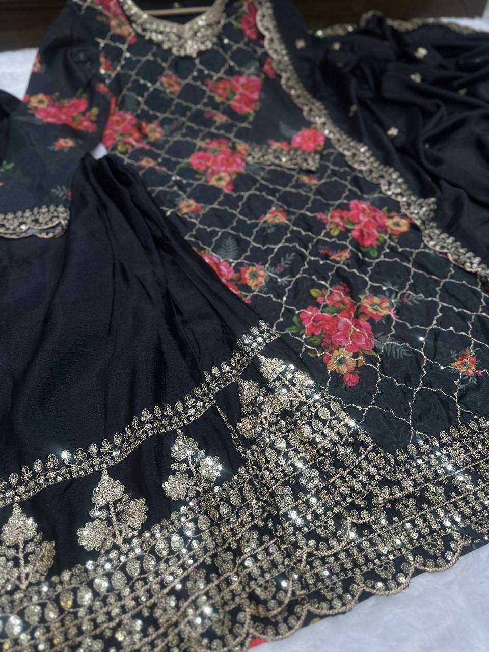 Ynf Chinon Silk KESH533 5085 Suits & Dresses Wholesale Ladies Suits Embroidery Suits Party Wear Dresses Manufacturer