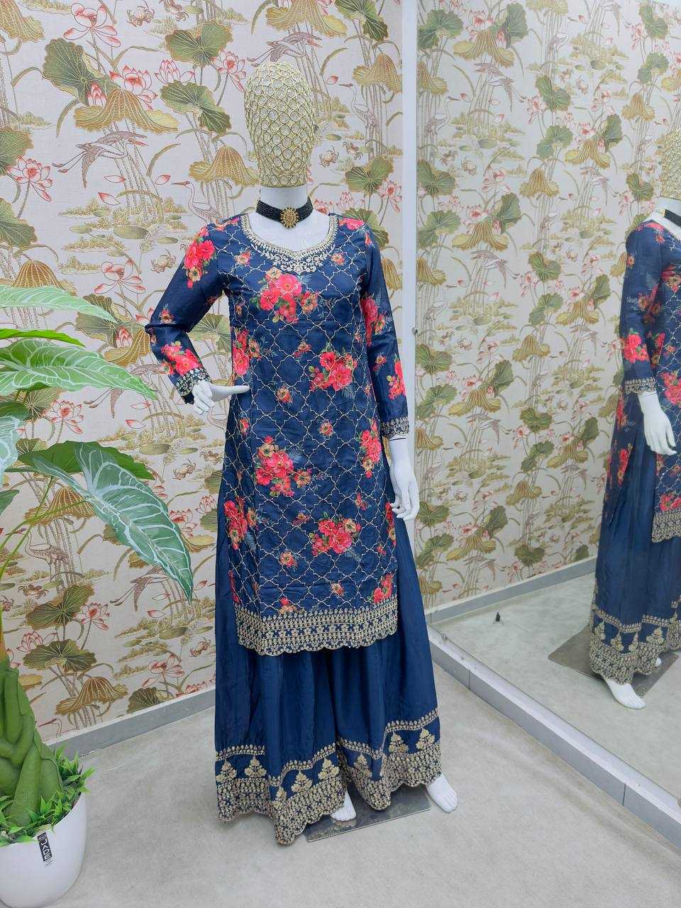 Ynf Chinon Silk KESH533 5085 Suits & Dresses Wholesale Ladies Suits Embroidery Suits Party Wear Dresses Manufacturer