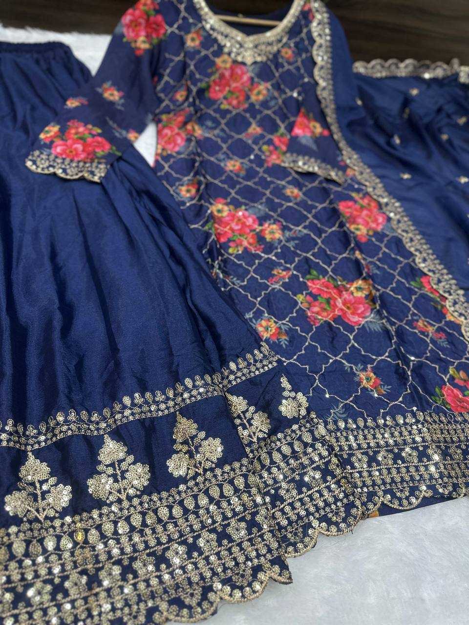Ynf Chinon Silk KESH533 5085 Suits & Dresses Wholesale Ladies Suits Embroidery Suits Party Wear Dresses Manufacturer