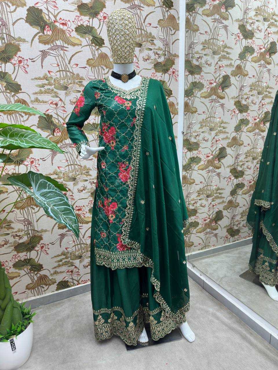 Ynf Chinon Silk KESH533 5085 Suits & Dresses Wholesale Ladies Suits Embroidery Suits Party Wear Dresses Manufacturer