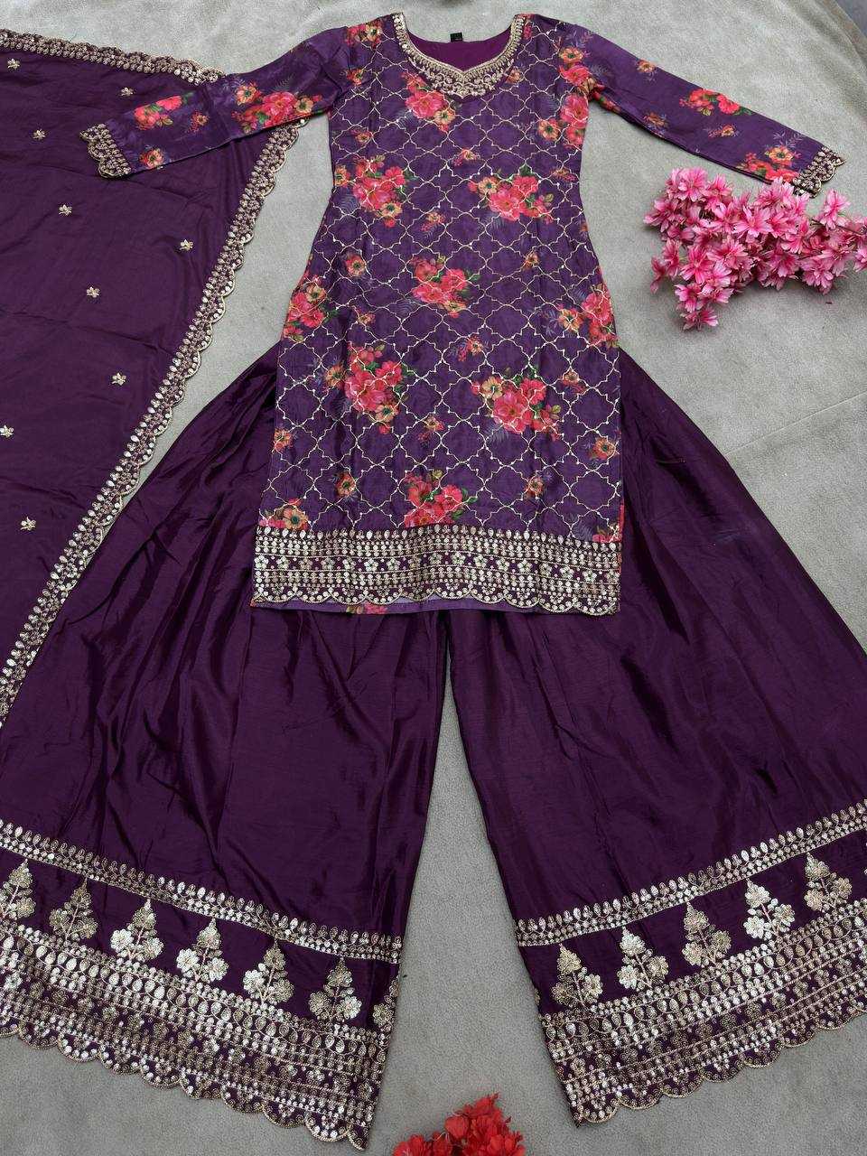 Ynf Chinon Silk KESH533 5085 Suits & Dresses Wholesale Ladies Suits Embroidery Suits Party Wear Dresses Manufacturer