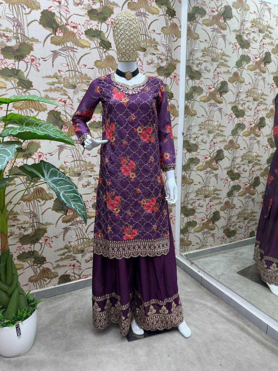 Ynf Chinon Silk KESH533 5085 Suits & Dresses Wholesale Ladies Suits Embroidery Suits Party Wear Dresses Manufacturer
