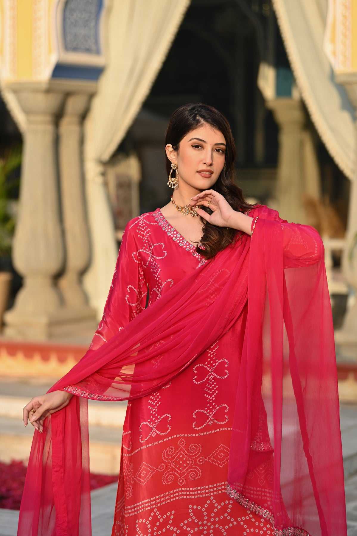 Ynf Chinon Silk KESH545 1021 Kurti Wholesale Kurti Bottom With Dupatta Manufacturer